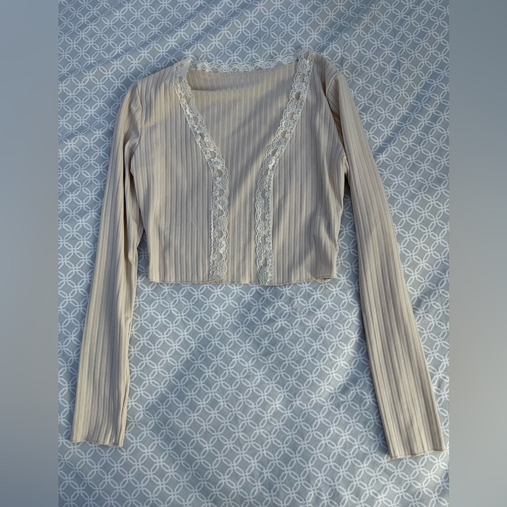 Cream cardigan